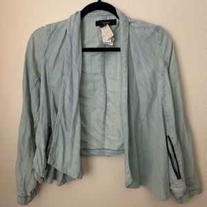 Forever 21 jean cardigan